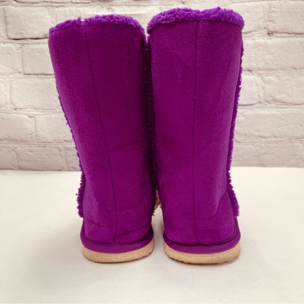 Women's Ugg Style Faux Suede Ankle Boots M (7-8) - Picture 4 of 6